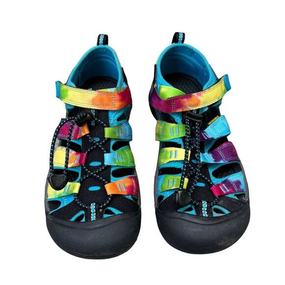 Keen Other - KEEN Rainbow Newport H2 Sandals Kids 5 US 37 EU Tie Dye Hiking Shoes Unisex